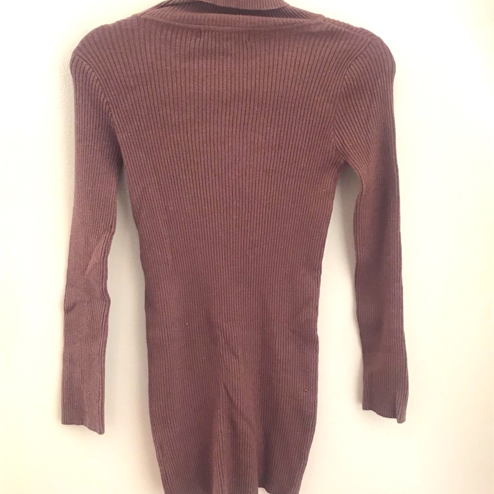 Simple Brown Bodycon Dress